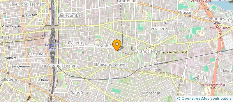 localisation de l'entreprise MADAME PATRICIA MENDES CASSAMA CAMARA  VILLEURBANNE