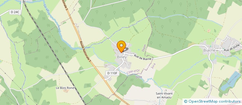 localisation de l'entreprise MADAME PATRICIA MESSELET  BILLEY