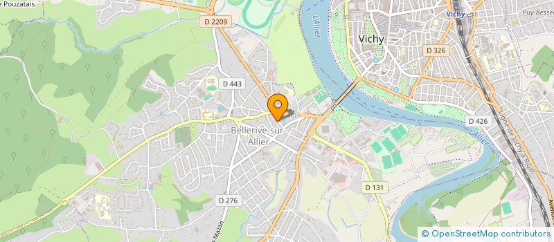 localisation de l'entreprise MADAME PATRICIA METENIER  BELLERIVE-SUR-ALLIER