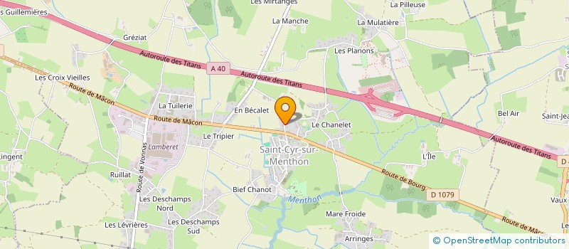 localisation de l'entreprise MADAME PATRICIA MEUNIER à SAINT-CYR-SUR-MENTHON