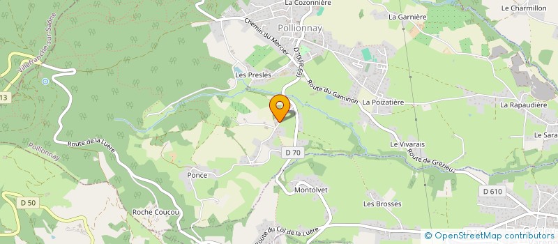 localisation de l'entreprise MADAME PATRICIA MIE  POLLIONNAY