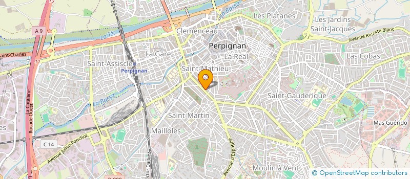 localisation de l'entreprise MADAME PATRICIA MIFFRE  PERPIGNAN