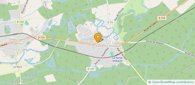 localisation de l'entreprise MADAME PATRICIA MILLET  LA FERTE-IMBAULT