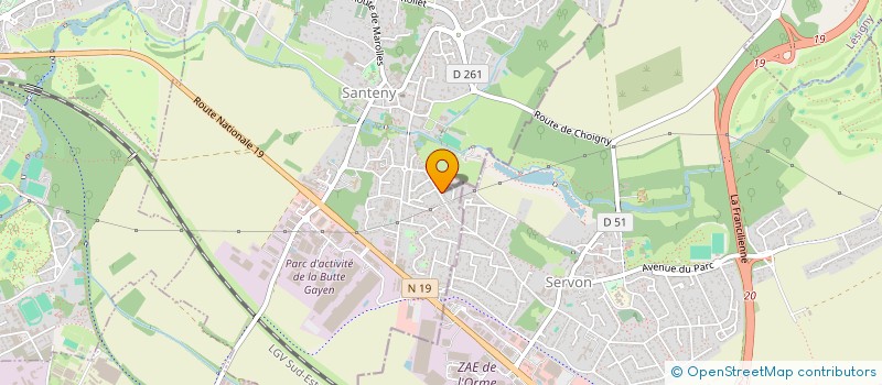 localisation de l'entreprise MADAME PATRICIA MIRAUCOURT  SANTENY