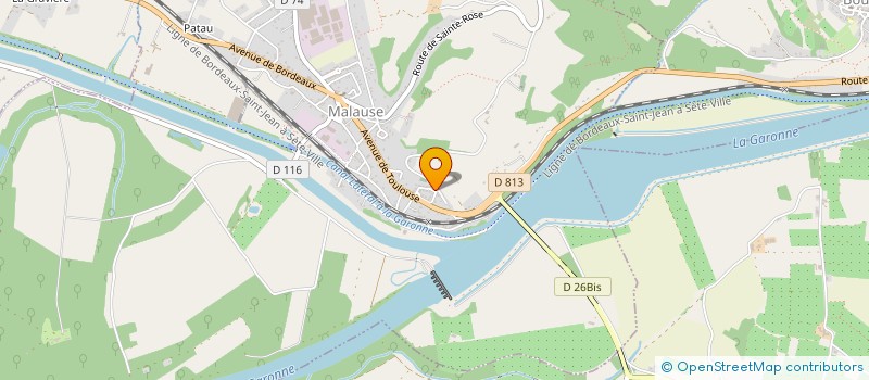 localisation de l'entreprise MADAME PATRICIA MITERAN  MALAUSE