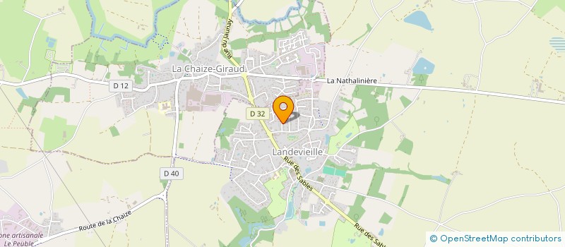 localisation de l'entreprise MADAME PATRICIA MOREAU à LANDEVIEILLE