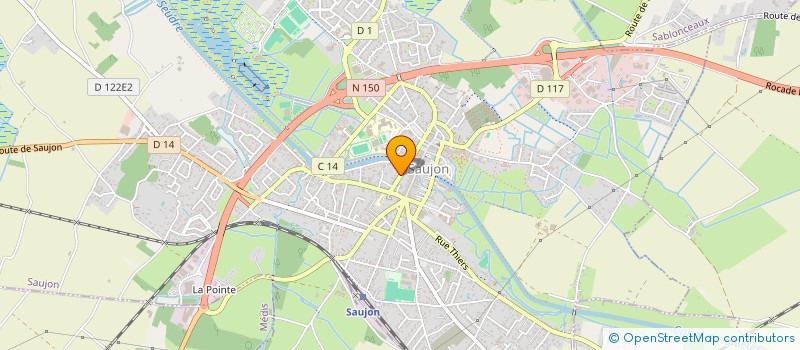 localisation de l'entreprise MADAME PATRICIA MOREAU  SAUJON