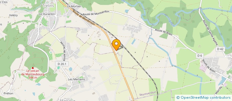 localisation de l'entreprise MADAME PATRICIA MOREL  TRELINS