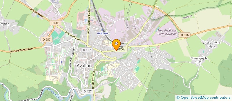 localisation de l'entreprise MADAME PATRICIA MORINOT à AVALLON