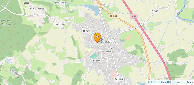 localisation de l'entreprise MADAME PATRICIA MORISE  LA BAZOGE