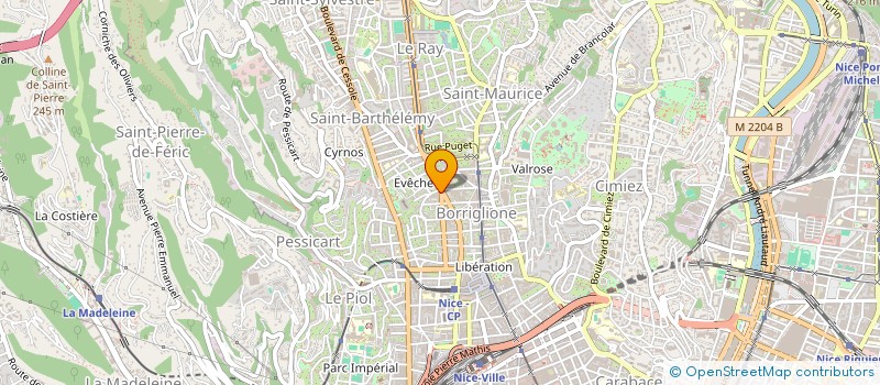 localisation de l'entreprise MADAME PATRICIA MORNAVE à NICE