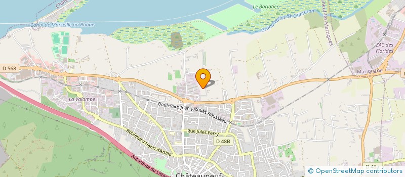 localisation de l'entreprise MADAME PATRICIA MOUSSET  CHATEAUNEUF-LES-MARTIGUES