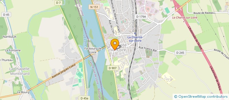 localisation de l'entreprise MADAME PATRICIA MULLER à LA CHARITE-SUR-LOIRE