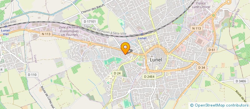 localisation de l'entreprise MADAME PATRICIA MULLER  LUNEL