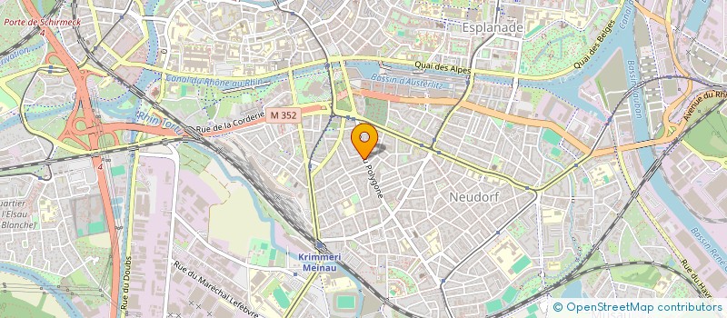 localisation de l'entreprise MADAME PATRICIA MULLER à STRASBOURG