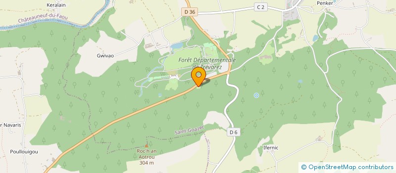 localisation de l'entreprise MADAME PATRICIA NEUVILLE  SAINT-GOAZEC