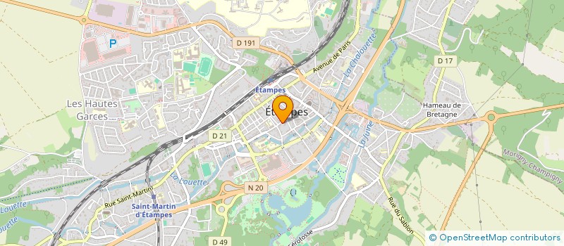 localisation de l'entreprise MADAME PATRICIA NICOLAS à ETAMPES