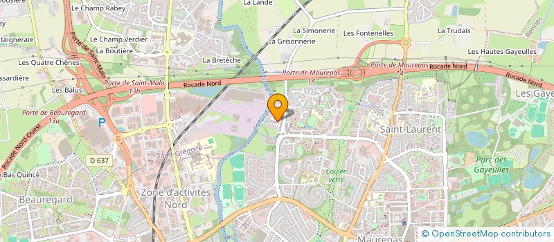 localisation de l'entreprise MADAME PATRICIA NICOLAS  SAINT-GREGOIRE