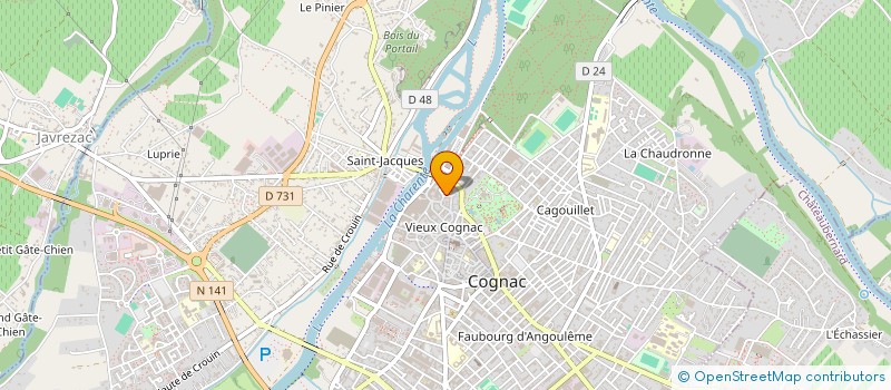 localisation de l'entreprise MADAME PATRICIA NIEL à COGNAC