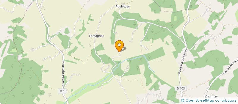 localisation de l'entreprise MADAME PATRICIA NUNES FERREIRA  BUSSAC