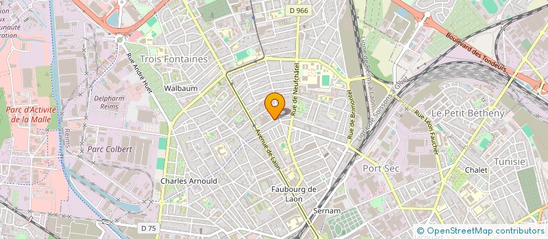 localisation de l'entreprise MADAME PATRICIA ORGEBIN  REIMS
