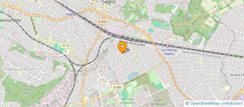 localisation de l'entreprise MADAME PATRICIA OULAI  GAGNY
