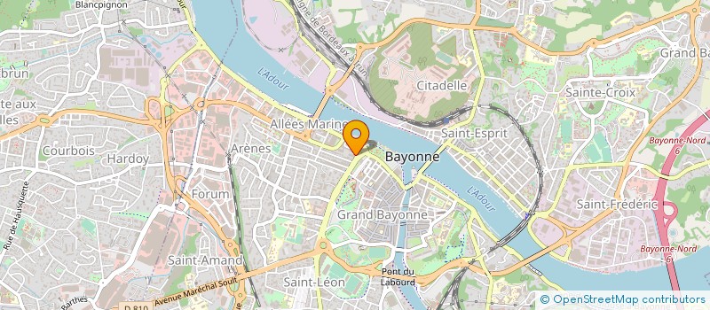 localisation de l'entreprise MADAME PATRICIA OULEBSIR  BAYONNE