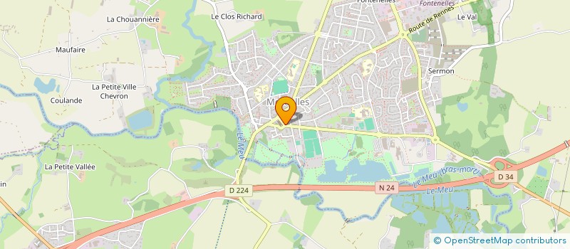 localisation de l'entreprise MADAME PATRICIA OUTIL  MORDELLES