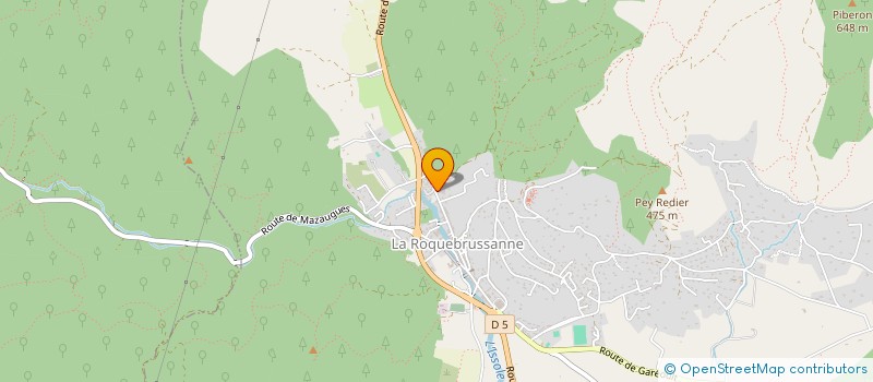 localisation de l'entreprise MADAME PATRICIA OUVRARD  LA ROQUEBRUSSANNE