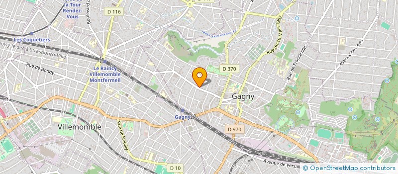 localisation de l'entreprise MADAME PATRICIA OUZILLOU  GAGNY