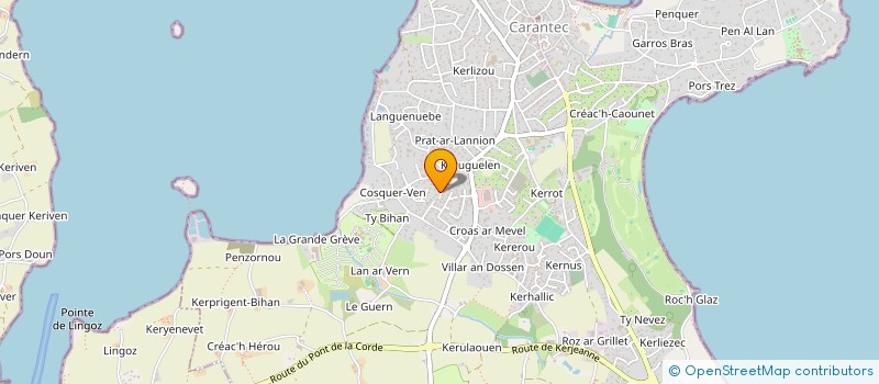 localisation de l'entreprise MADAME PATRICIA OZANNE  CARANTEC