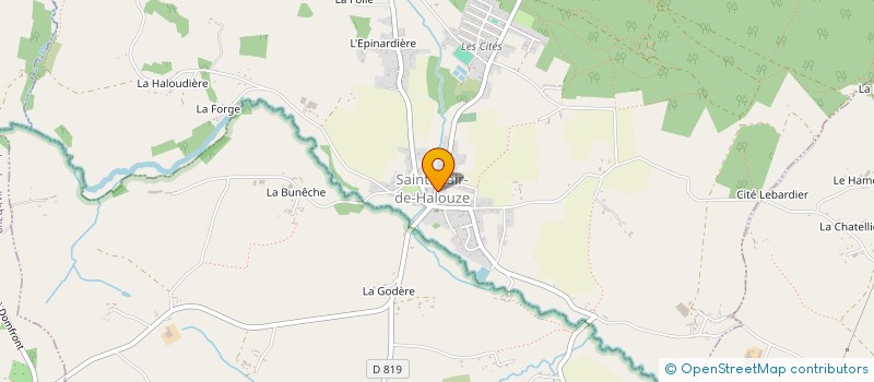 localisation de l'entreprise MADAME PATRICIA OZOUF à SAINT-CLAIR-DE-HALOUZE