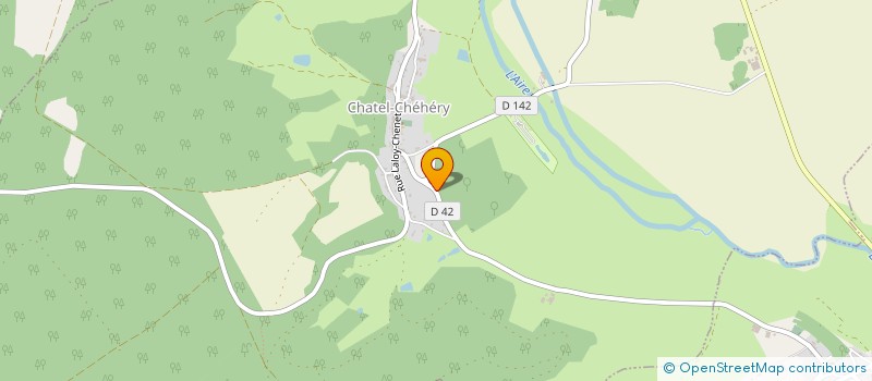 localisation de l'entreprise MADAME PATRICIA PAQUERIAUD  CHATEL-CHEHERY