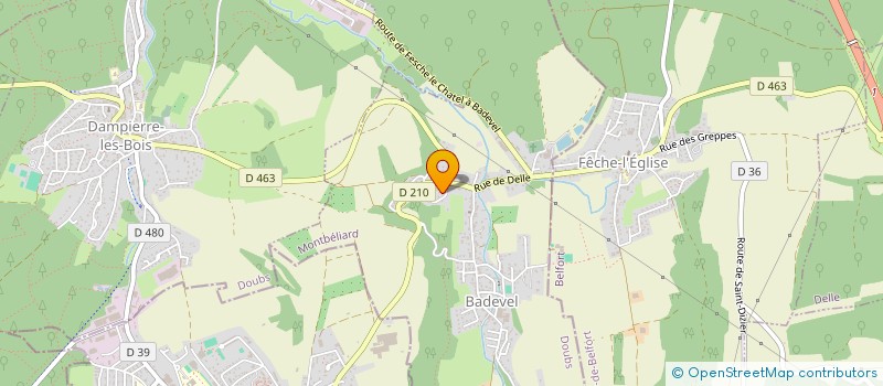 localisation de l'entreprise MADAME PATRICIA PARACHIE  BADEVEL