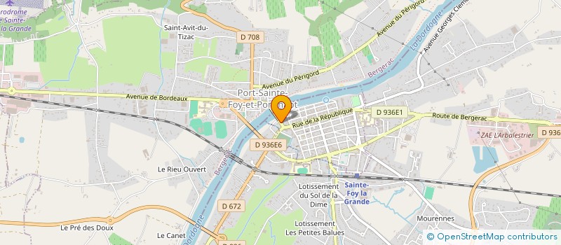 localisation de l'entreprise MADAME PATRICIA PARISSE à SAINTE-FOY-LA-GRANDE