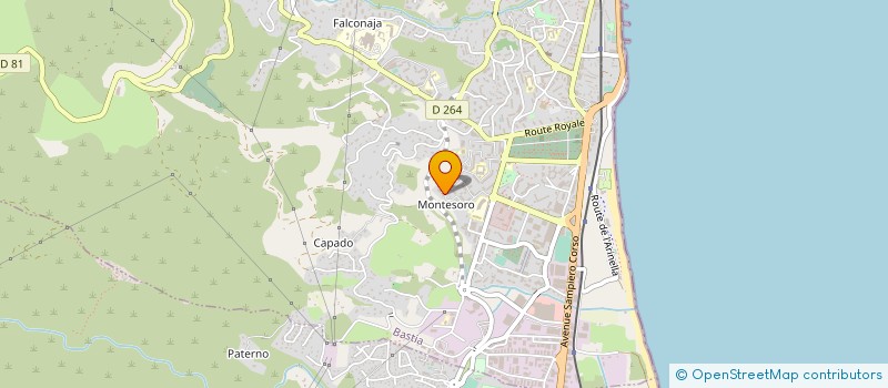 localisation de l'entreprise MADAME PATRICIA PASQUINI à BASTIA