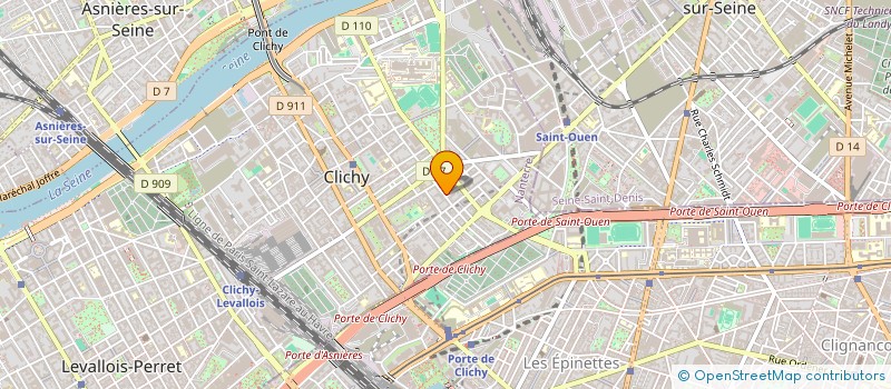 localisation de l'entreprise MADAME PATRICIA PASSAVE à CLICHY