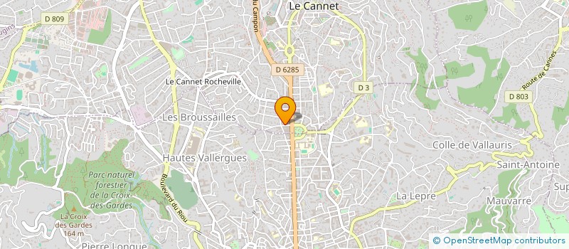 localisation de l'entreprise MADAME PATRICIA PATUANO à LE CANNET