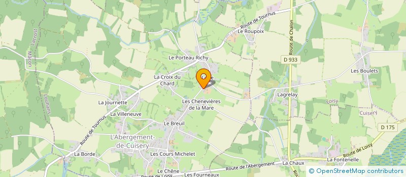 localisation de l'entreprise MADAME PATRICIA PAULY  L'ABERGEMENT-DE-CUISERY