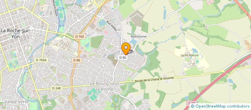 localisation de l'entreprise MADAME PATRICIA PAVAGEAU à LA ROCHE-SUR-YON