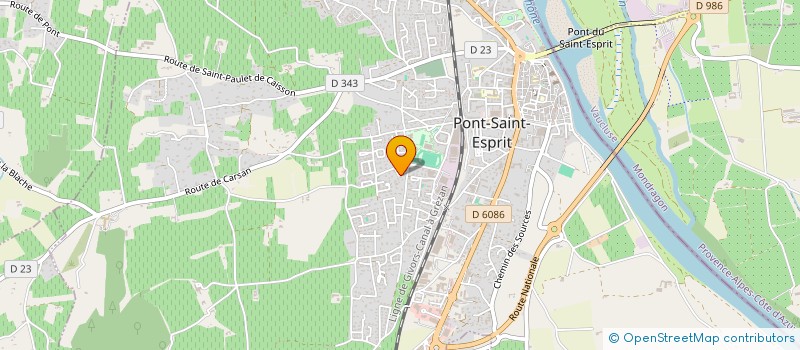 localisation de l'entreprise MADAME PATRICIA PAVIOT  PONT-SAINT-ESPRIT