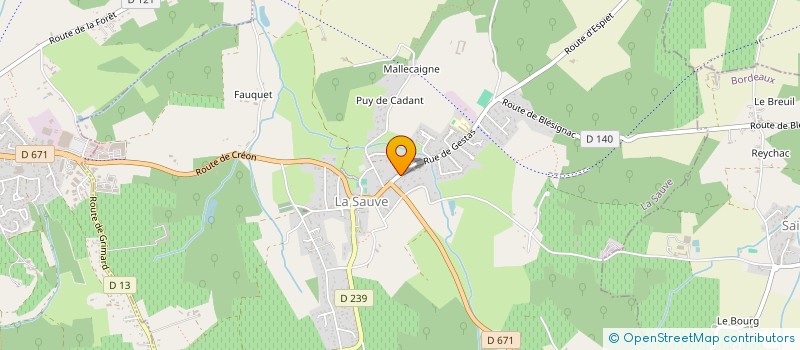 localisation de l'entreprise MADAME PATRICIA PEDEMEY  LA SAUVE