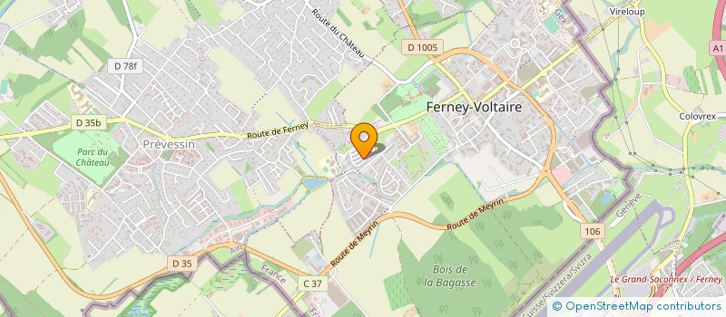 localisation de l'entreprise MADAME PATRICIA PEGORARO  FERNEY-VOLTAIRE