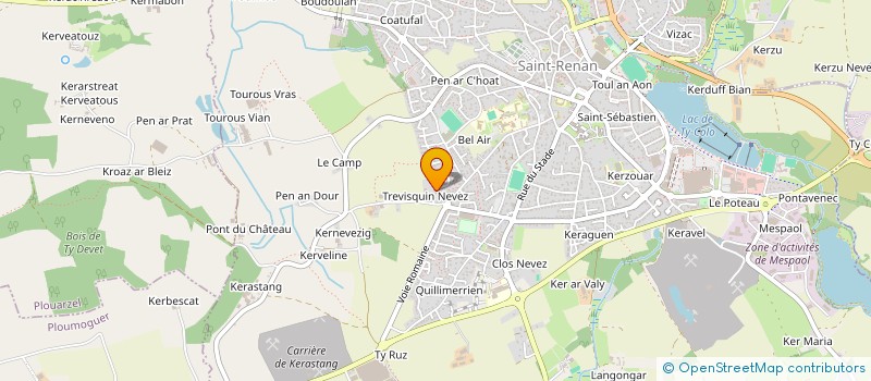 localisation de l'entreprise MADAME PATRICIA PENCREACH  SAINT-RENAN