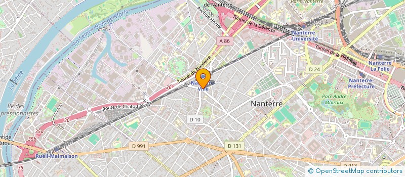 localisation de l'entreprise MADAME PATRICIA PERCHE  NANTERRE