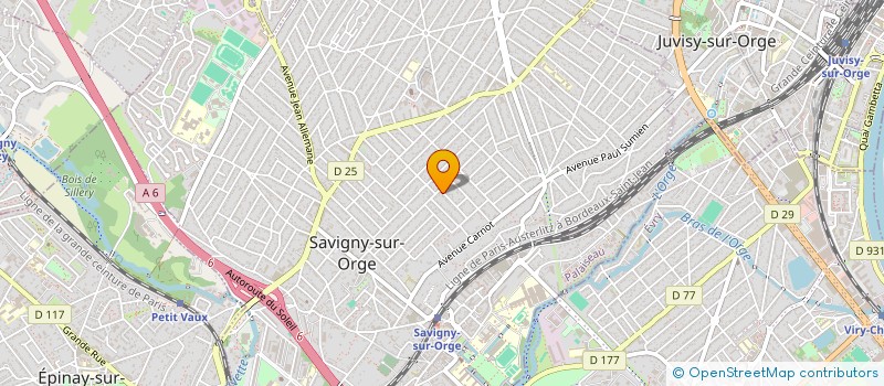 localisation de l'entreprise MADAME PATRICIA PEREIRA  SAVIGNY-SUR-ORGE