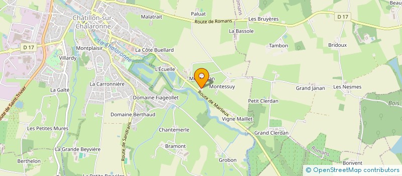 localisation de l'entreprise MADAME PATRICIA PERICHON CHARRAS à CHATILLON-SUR-CHALARONNE