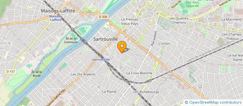 localisation de l'entreprise MADAME PATRICIA PERNOO à SARTROUVILLE