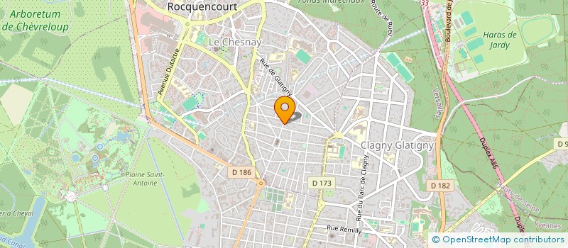 localisation de l'entreprise MADAME PATRICIA PERREAU  LE CHESNAY-ROCQUENCOURT