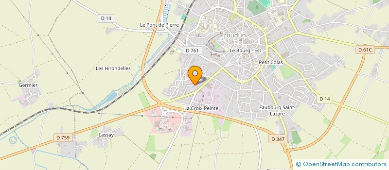 localisation de l'entreprise MADAME PATRICIA PESSEREAU  LOUDUN